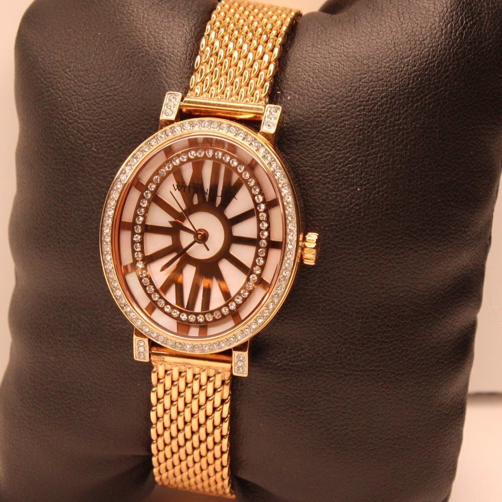 Wittnauer Women's Dress Watch Crystal Accents Rose Gold 28mm - Picture 4 of 12